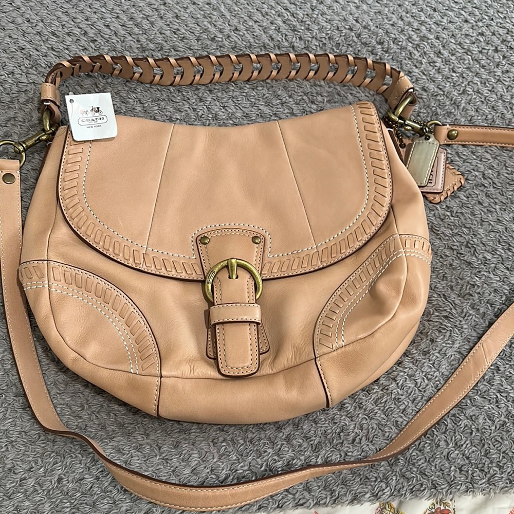 Brand New Coach whipstitch shoulder/crossbody bag